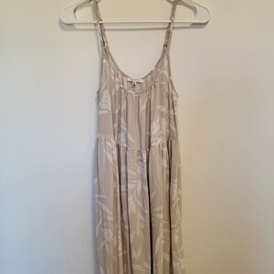 Z Supply | Neutral Floral Palm Print Lido Maxi Dress